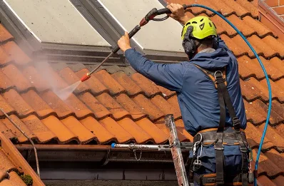 Démoussage et hydrofuge de toiture à Lanuéjouls